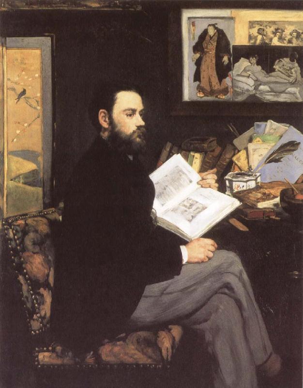 Edouard Manet Portrait of Emile Zola Germany oil painting art